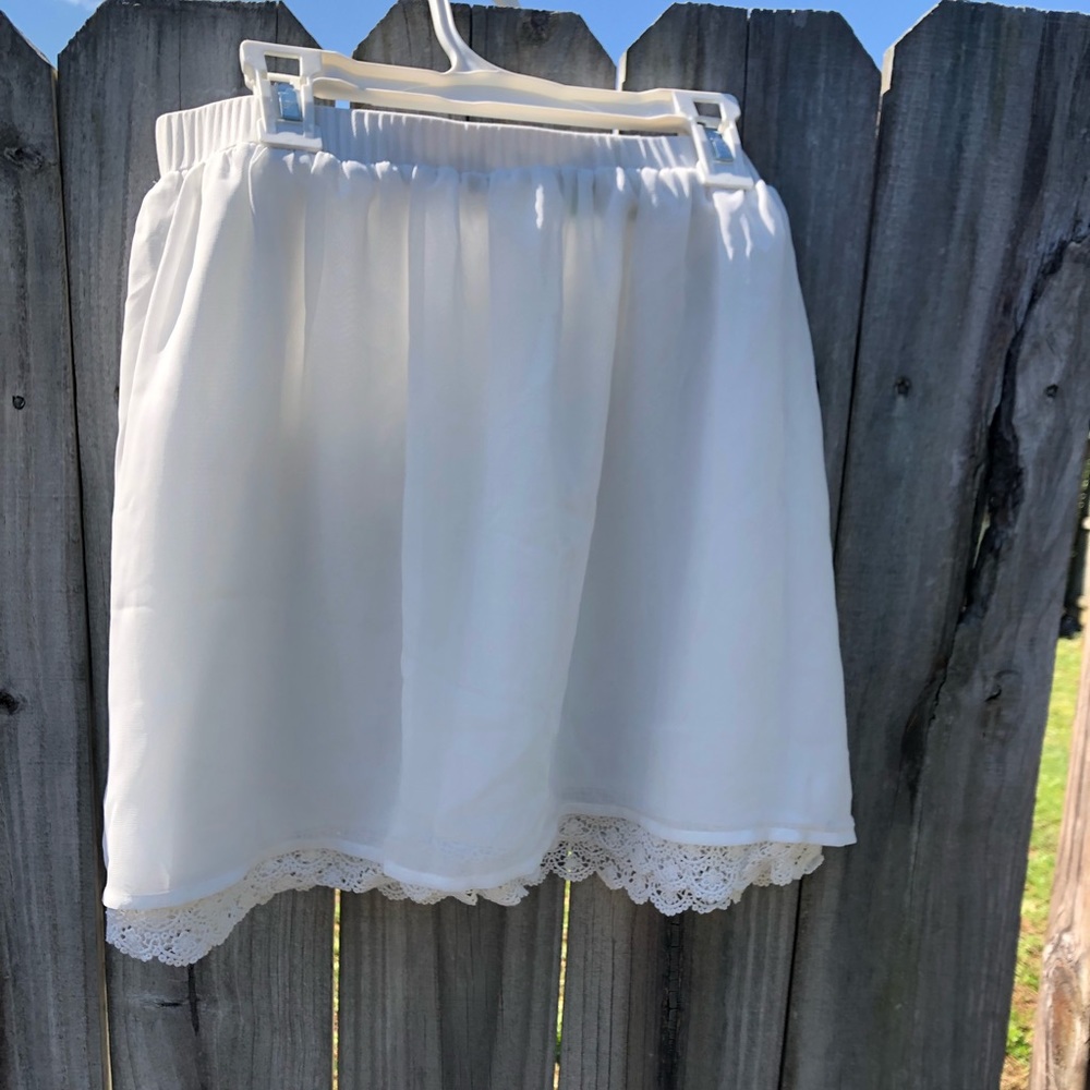 White skirt